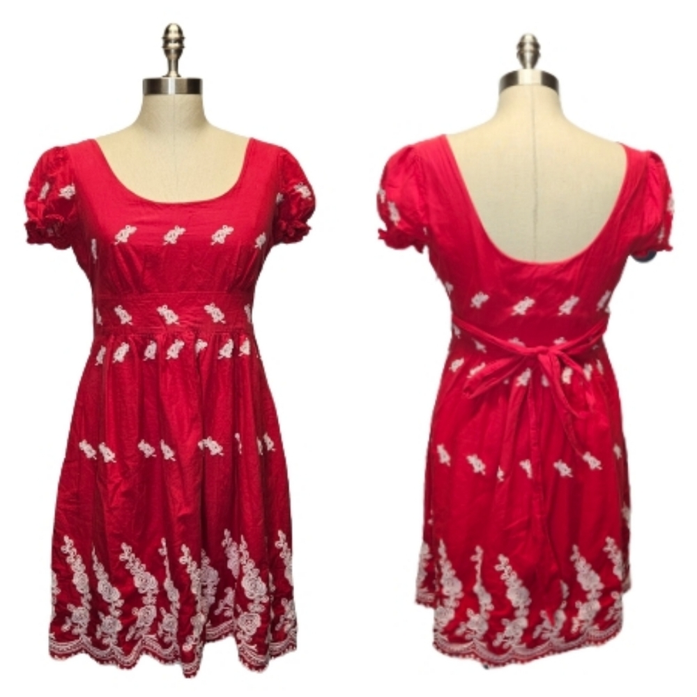 Forever21 Embroidered Fit And Flare Dress - Picture 6 of 6